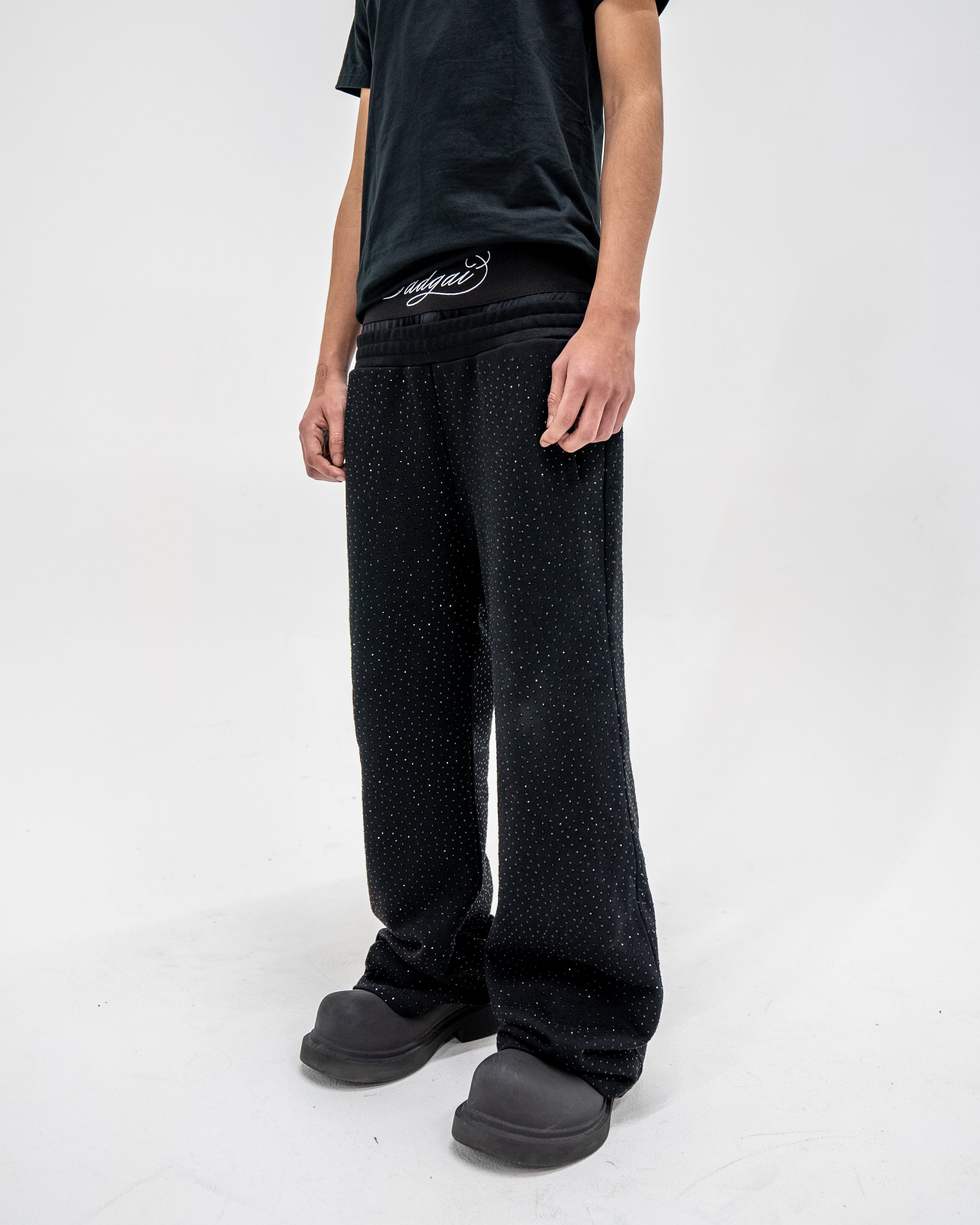 "ELANTE" DOUBLE WAISTED SWEATPANTS